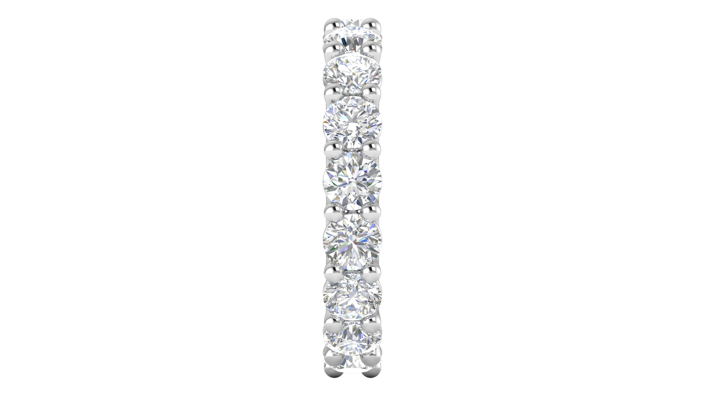 5.10 Ctw Elegant Diamond Eternity Band Set In 14K White Gold
