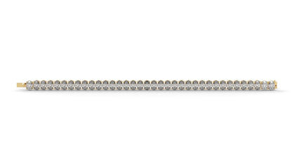 23.40 CTW Oval Diamond Bracelet in 14K Yellow Gold – Luxury  Tennis Bracelet
