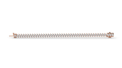 11.50 CTW Marquise Diamond Bracelet in 14K Rose Gold