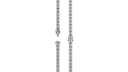 7.80 CTW Emerald Cut Diamond Classic Tennis Bracelet in 14K White Gold