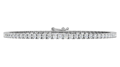 4.80 Ctw Round Brilliant Diamond Tennis Bracelet In 14K White Gold