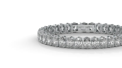 23.40 CTW Oval Diamond Bracelet in 14K White Gold – Luxury  Tennis Bracelet