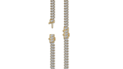11.50 CTW Marquise Diamond Bracelet in 14K Yellow  Gold