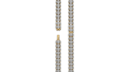 23.40 CTW Oval Diamond Bracelet in 14K Yellow Gold – Luxury  Tennis Bracelet