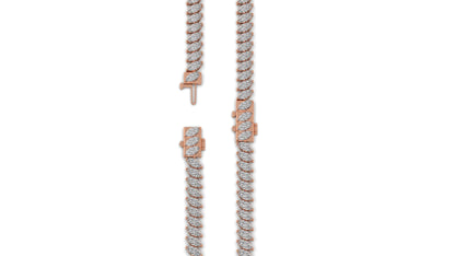 11.50 CTW Marquise Diamond Bracelet in 14K Rose Gold