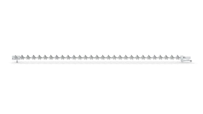 0.72 CTW Round Diamond Bracelet in 14K White Gold – Floral Cluster Design