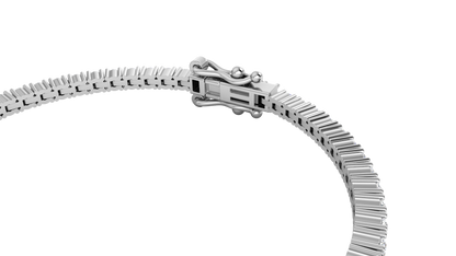 2.26 Ctw Round Brilliant Diamond Tennis Bracelet In 14K White Gold