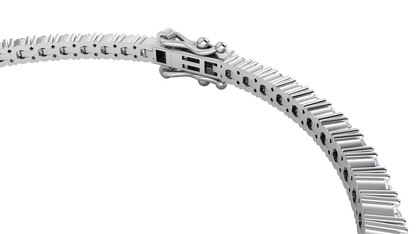 4.80 Ctw Round Brilliant Diamond Tennis Bracelet In 14K White Gold