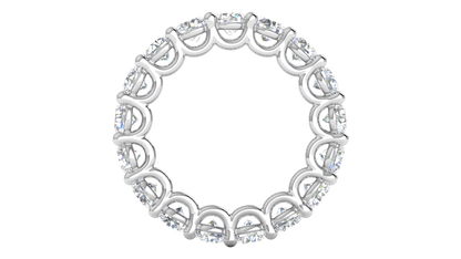 5.10 Ctw Elegant Diamond Eternity Band Set In 14K White Gold