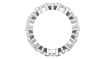 7.00 Ctw Pear Cut Diamond Eternity Band Set In 14K White Gold