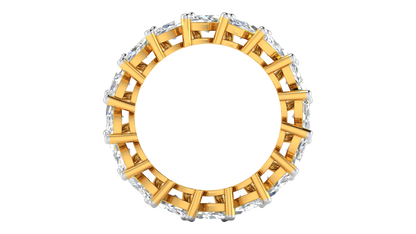 4.80 Ctw Marquise Cut Diamond Eternity Band Set In 14K Yellow Gold