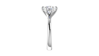 2.00 Ctw Classic Solitaire Engagement Ring Set In 14k White Gold
