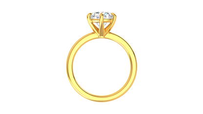 2.00 Ctw Classic Solitaire Engagement Ring Set In 14k Yellow Gold