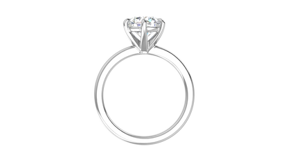 2.00 Ctw Classic Solitaire Engagement Ring Set In 14k White Gold