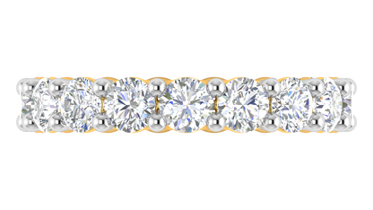 5.10 Ctw Elegant Diamond Eternity Band Set In 14K Yellow Gold
