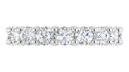 5.10 Ctw Elegant Diamond Eternity Band Set In 14K White Gold